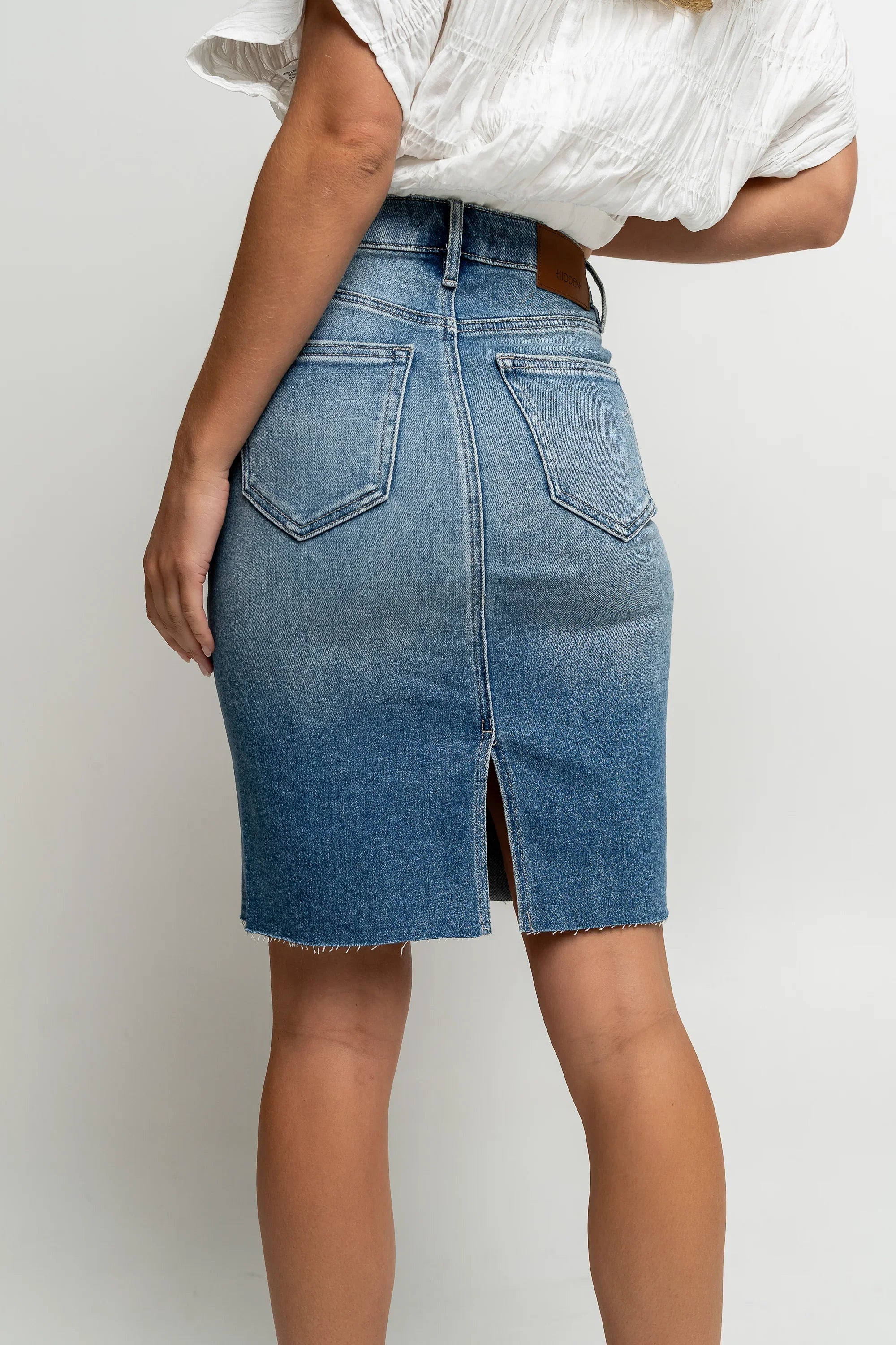 Louise Denim Midi Skirt FINAL SALE