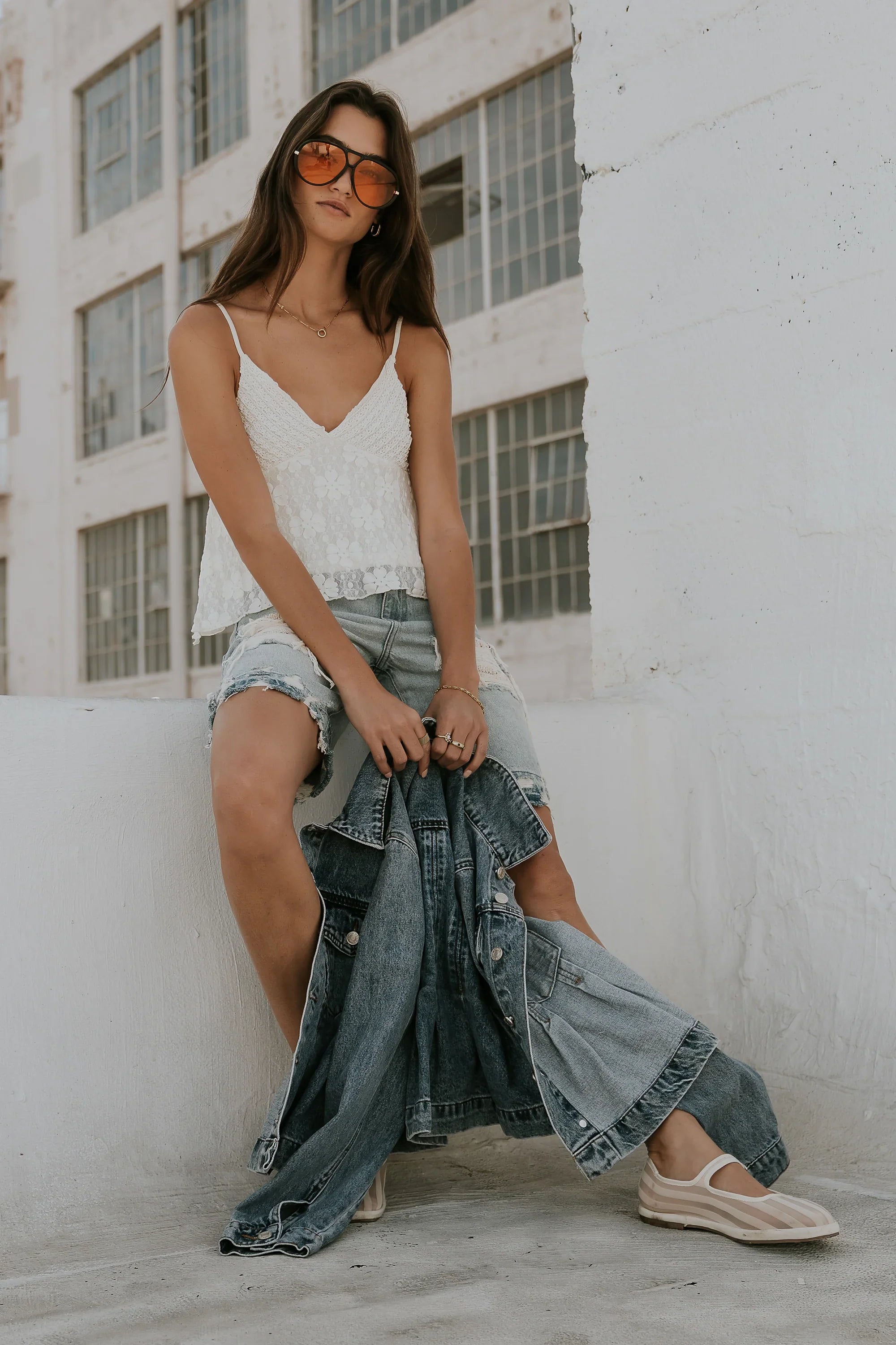 Jasmine Lace Tank Top