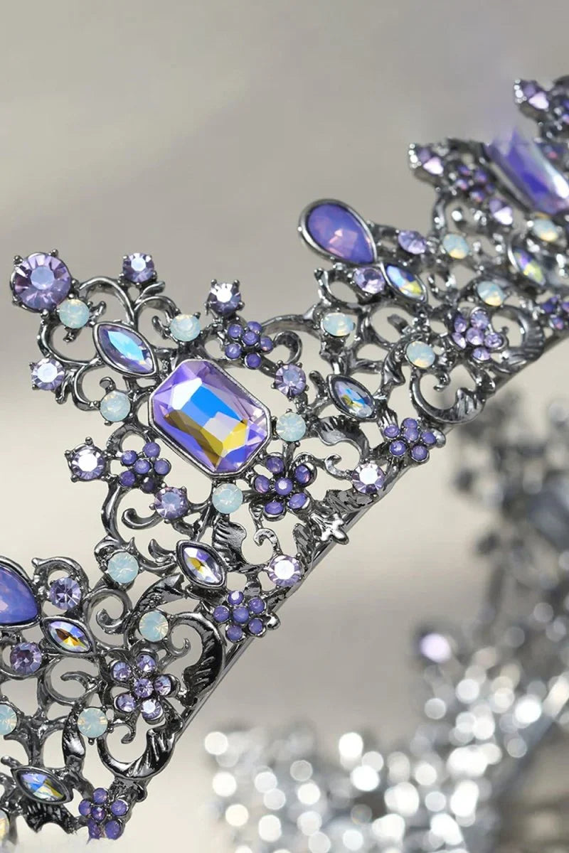 Baroque Colorful Crystal Crown