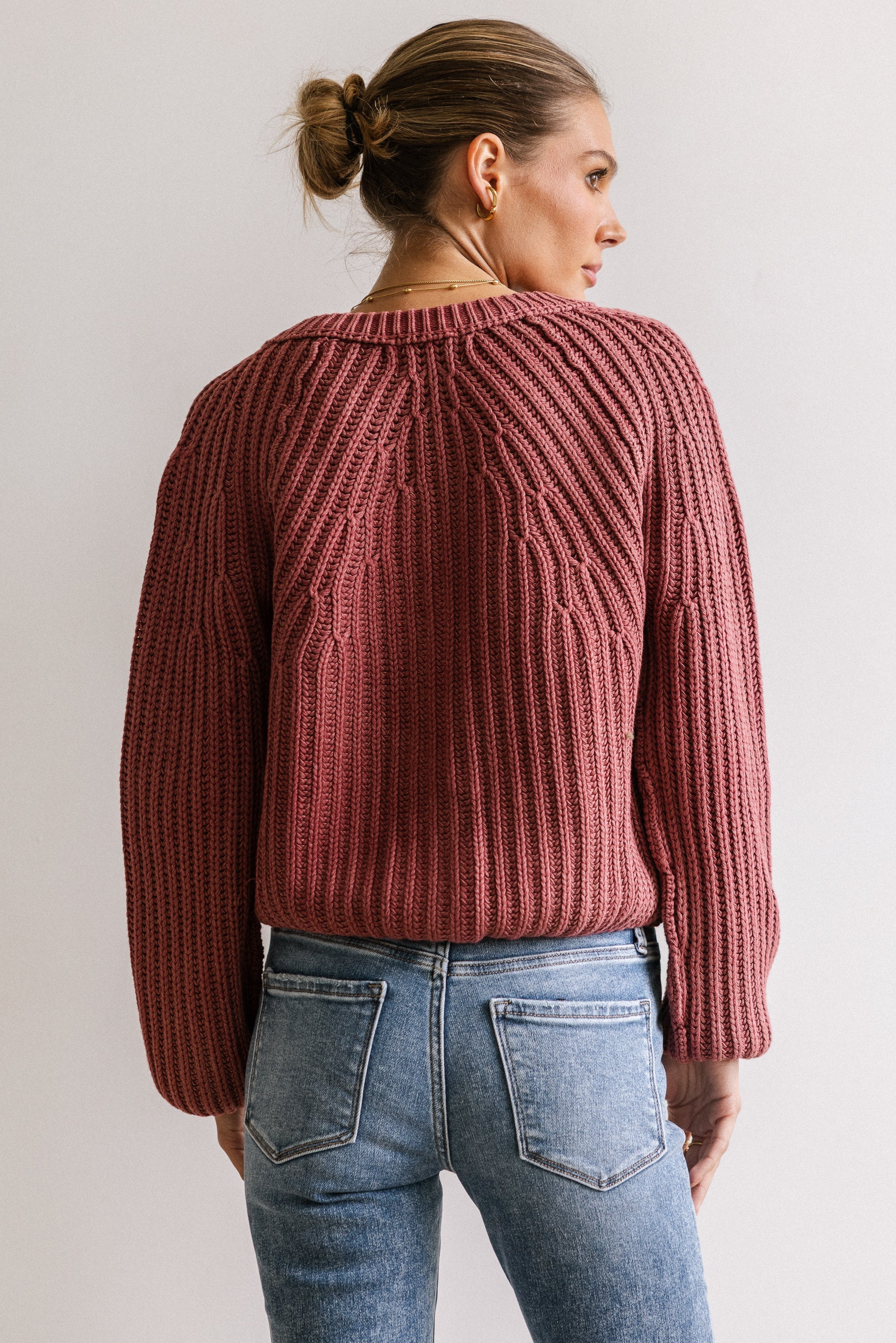 Katie Knit Cardigan in Red FINAL SALE