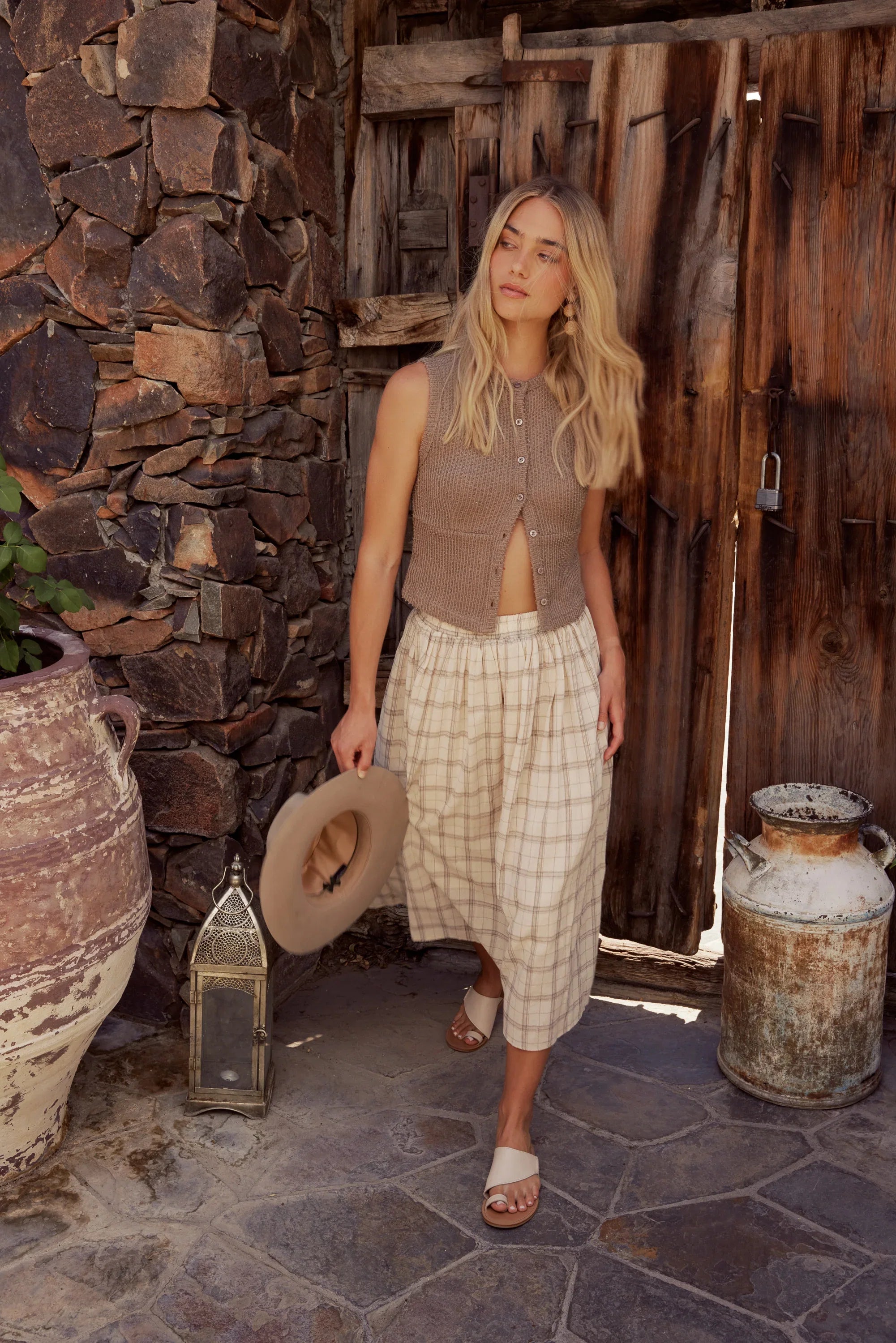 Sharon Plaid Maxi Skirt FINAL SALE
