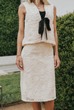 Justin Crochet Midi Skirt