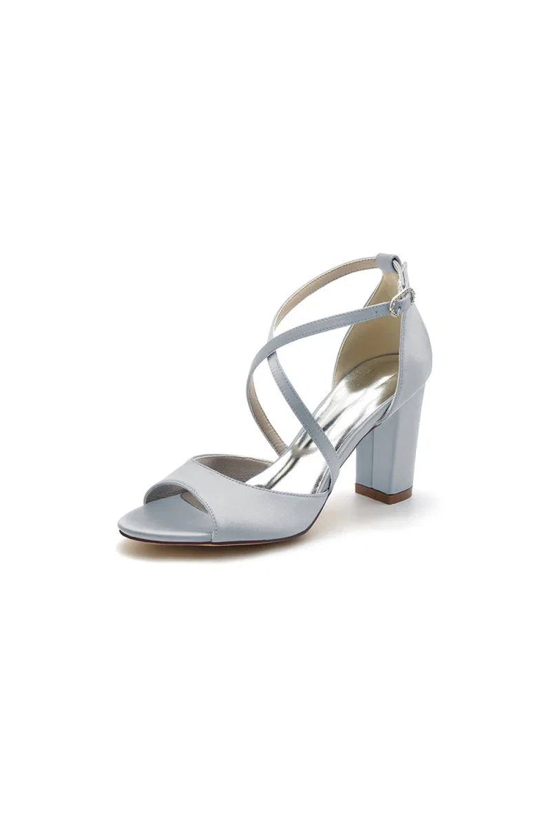 Peep Toe Cross Strap High Heels Party Shoes