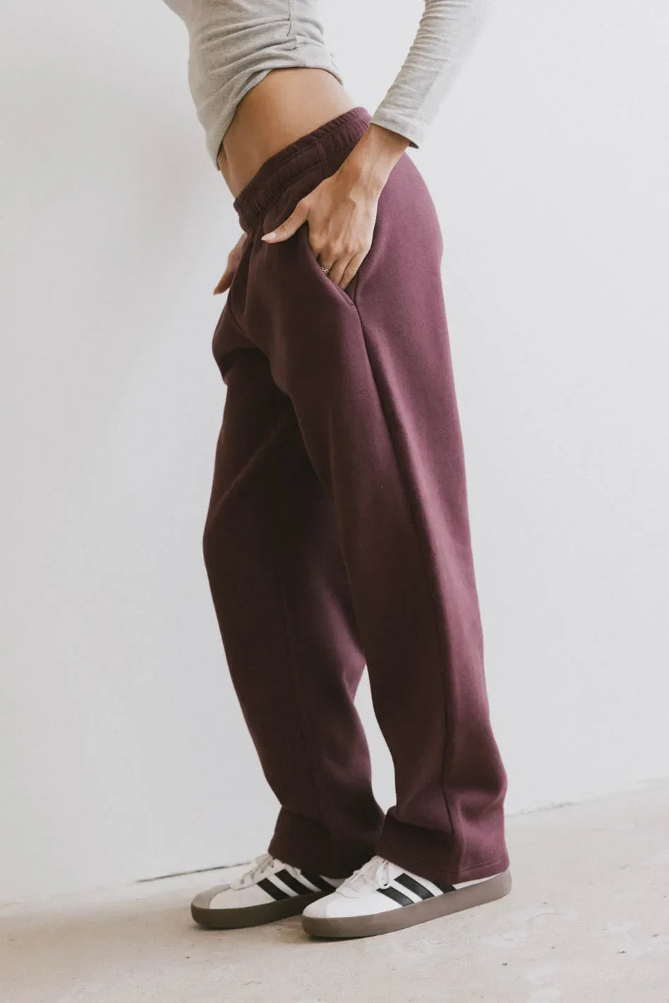 Ezra Sweatpants in Burgundy FINAL SALE