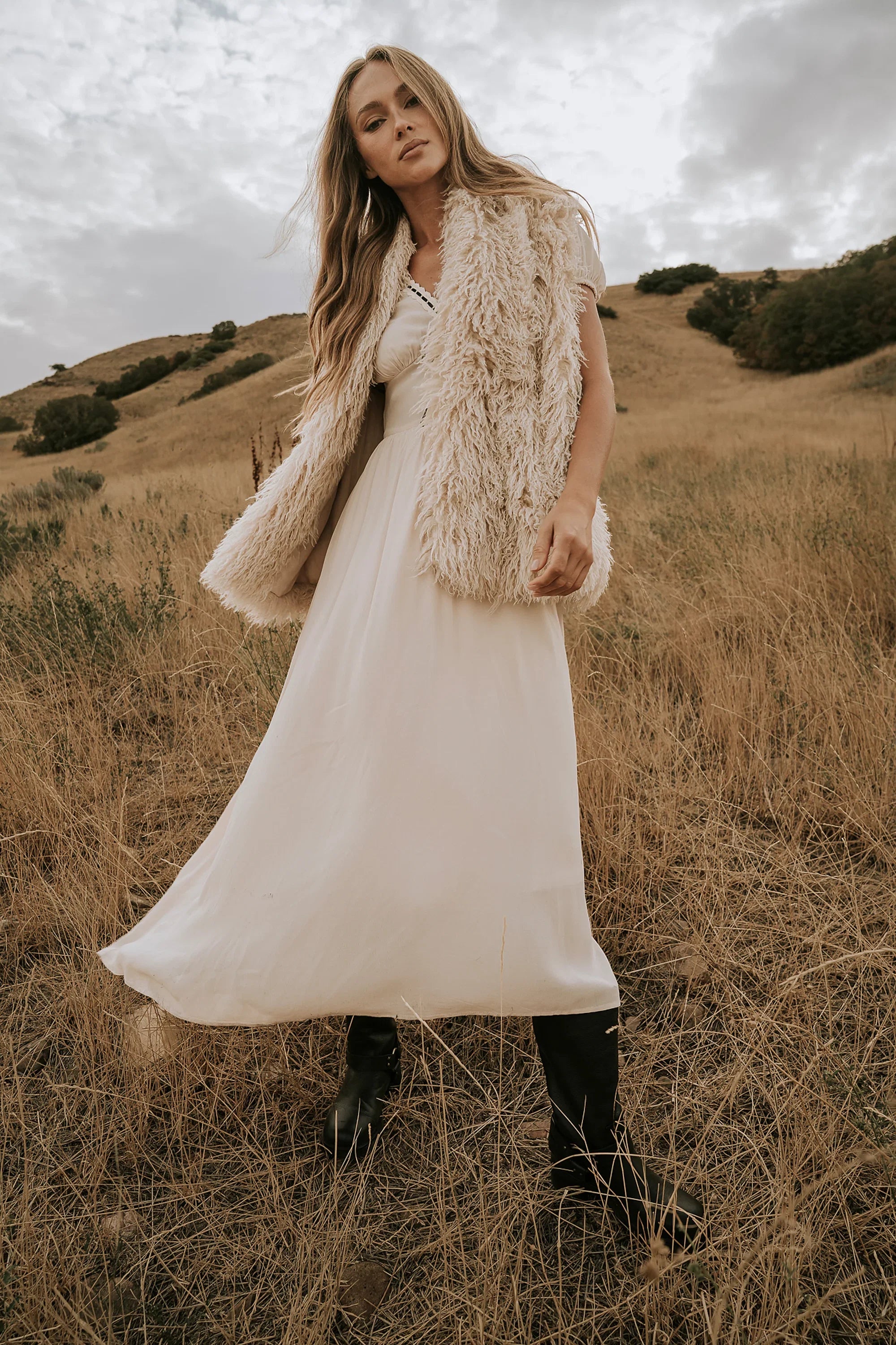 Kaydence Maxi Dress in Cream FINAL SALE