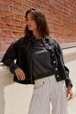 Lennon Denim Jacket in Washed Black FINAL SALE