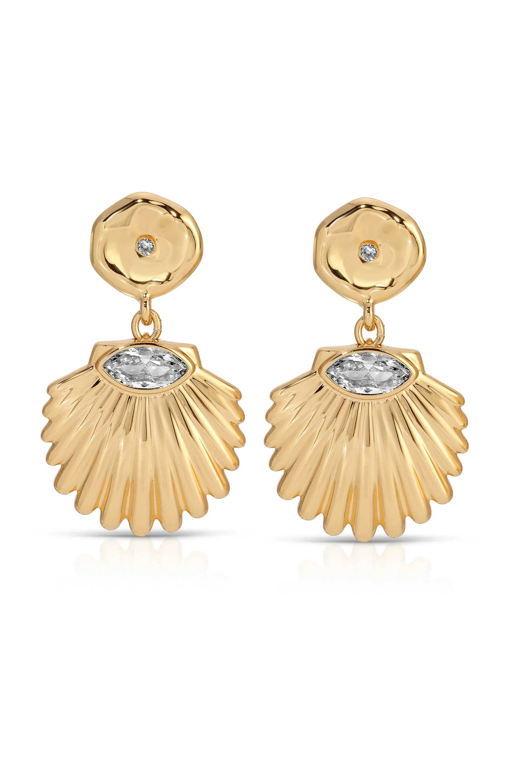 Santorini Shell Drop Earrings