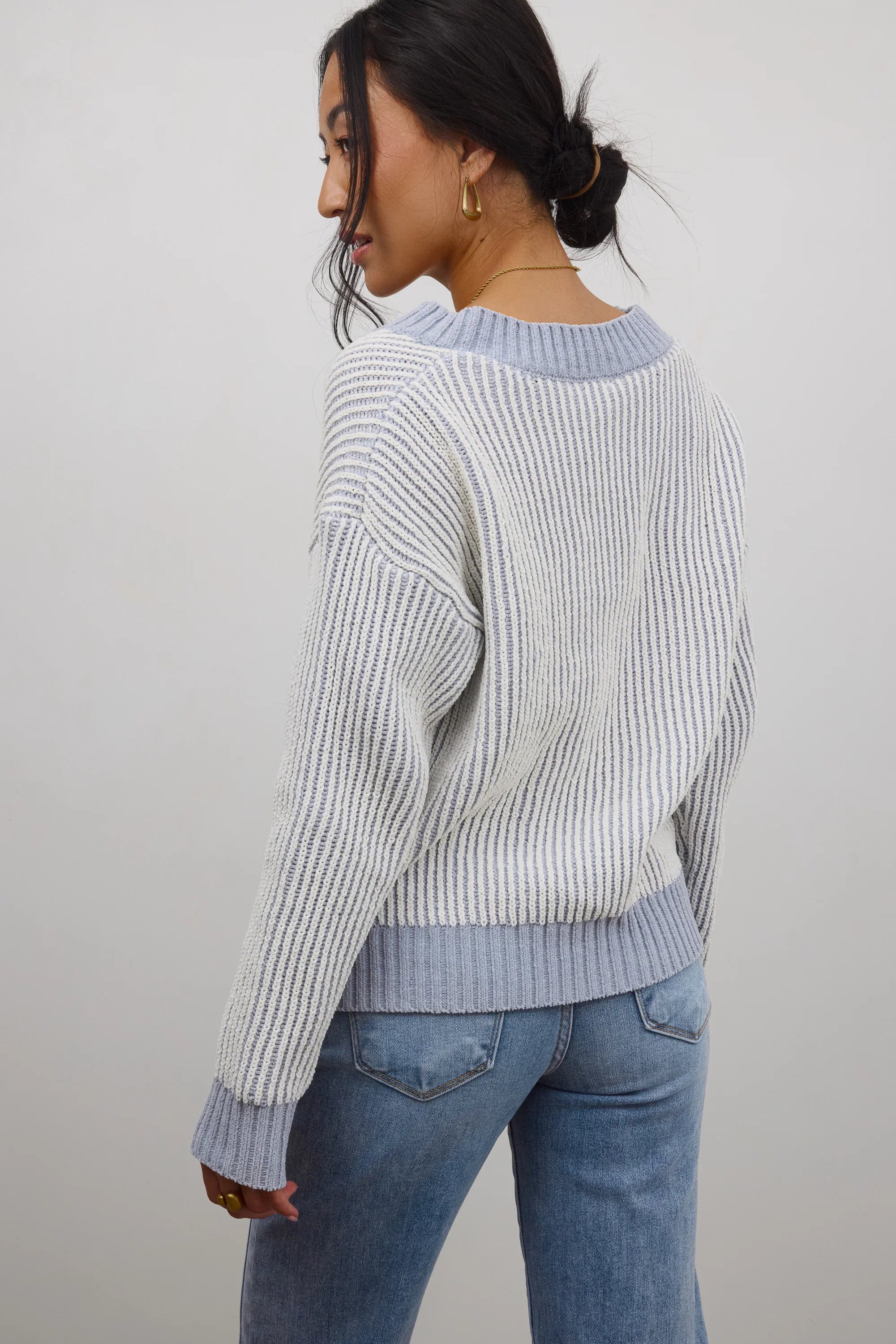 Glinda Knit Sweater in Blue FINAL SALE