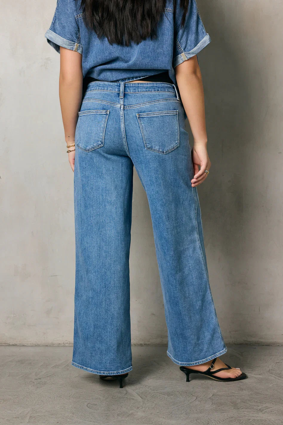 Kate Wide Leg Jeans in Medium Wash FINAL SALE