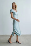 Austia Midi Dress in Light Blue