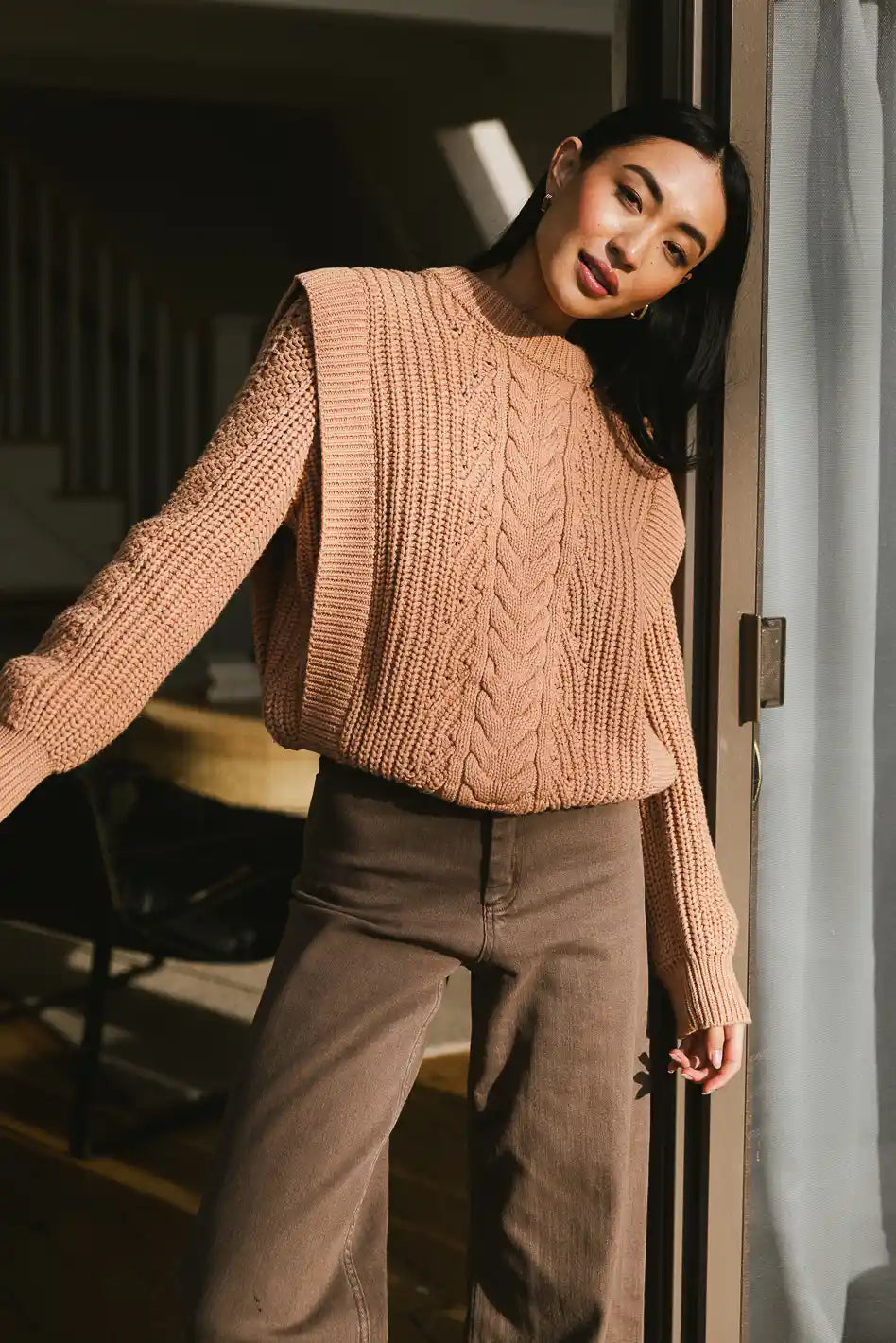 Dream Knit Sweater in Blush FINAL SALE