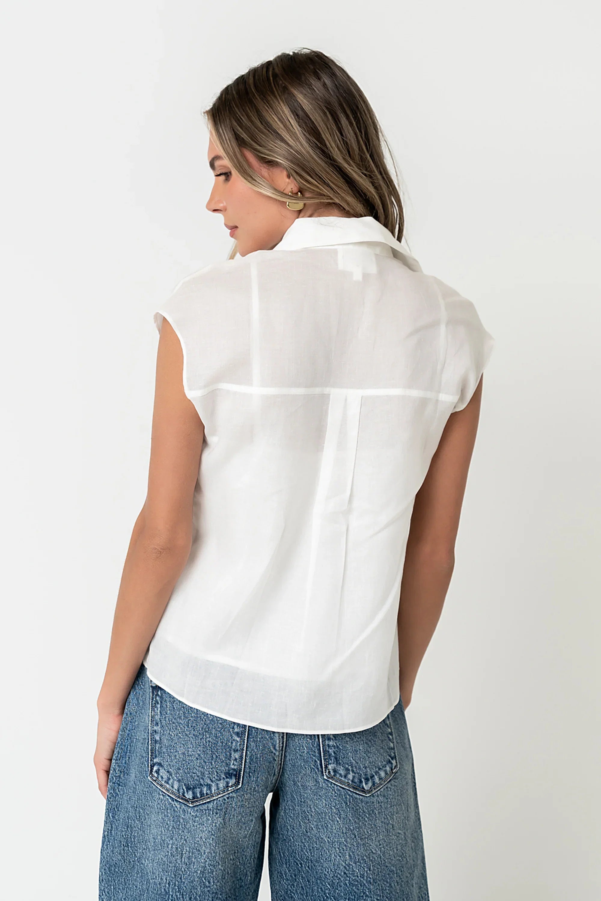 Hank Twofer Top in White