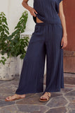 Jaylen Wide Leg Pants in Navy FINAL SALE
