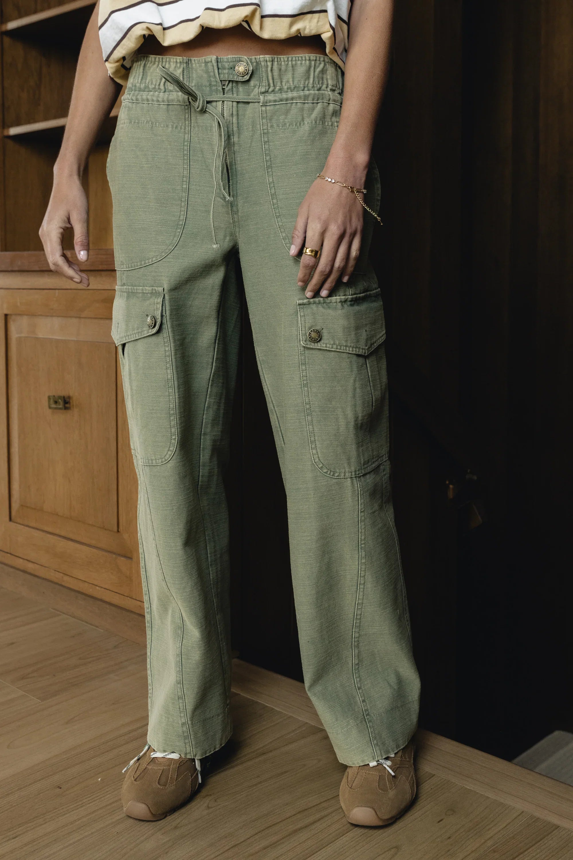Kirsty Straight Leg Pants in Green
