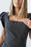 Joana Mini Dress in Charcoal