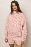 Elora Floral Sweatshirt in Pink FINAL SALE