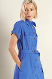 THE ESSENTIAL SHIRT DRESS BLUE