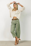 Sephrina Barrel Pants in Olive FINAL SALE