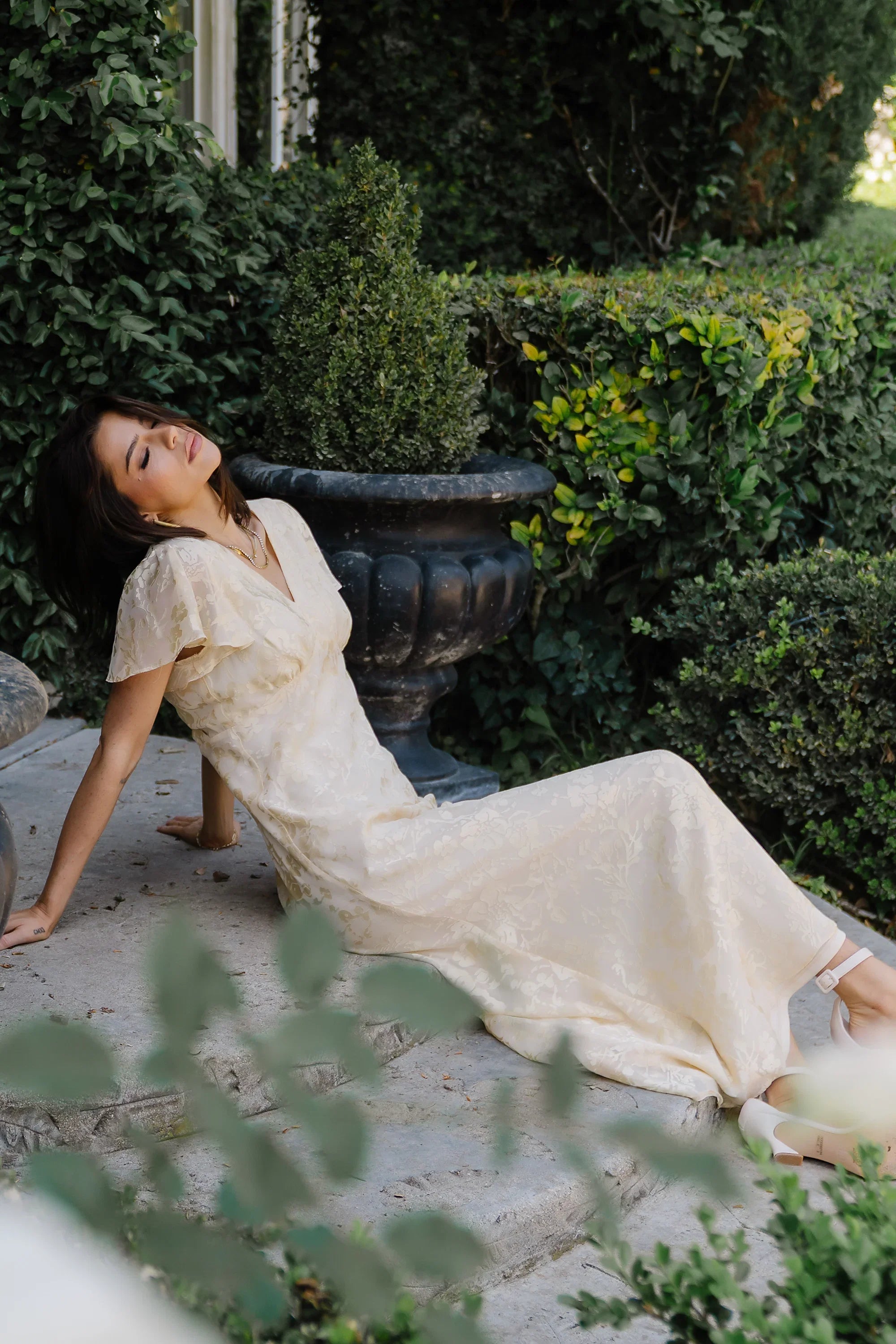 Ashtin Floral Maxi Dress in Yellow