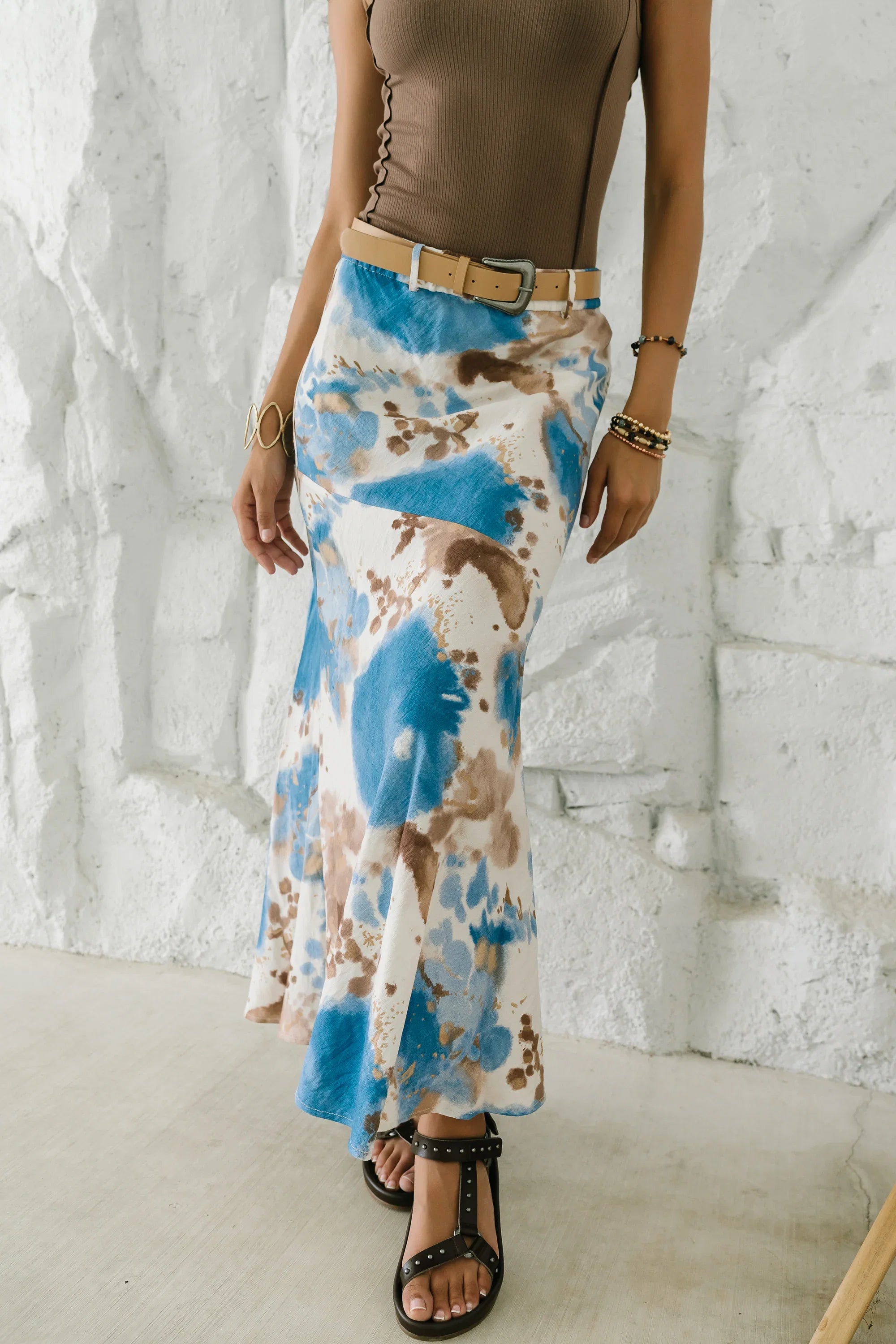 Jojo Watercolor Maxi Skirt