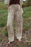 Verity Printed Pants in Natural FINAL SALE