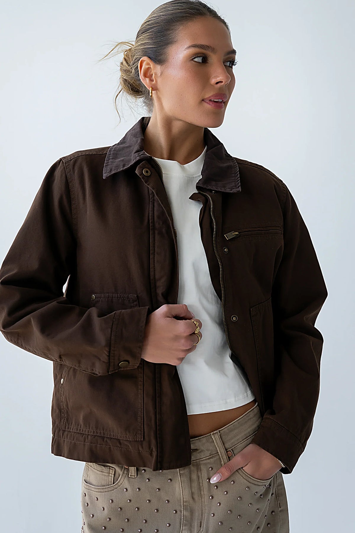 Ember Barn Jacket in Brown