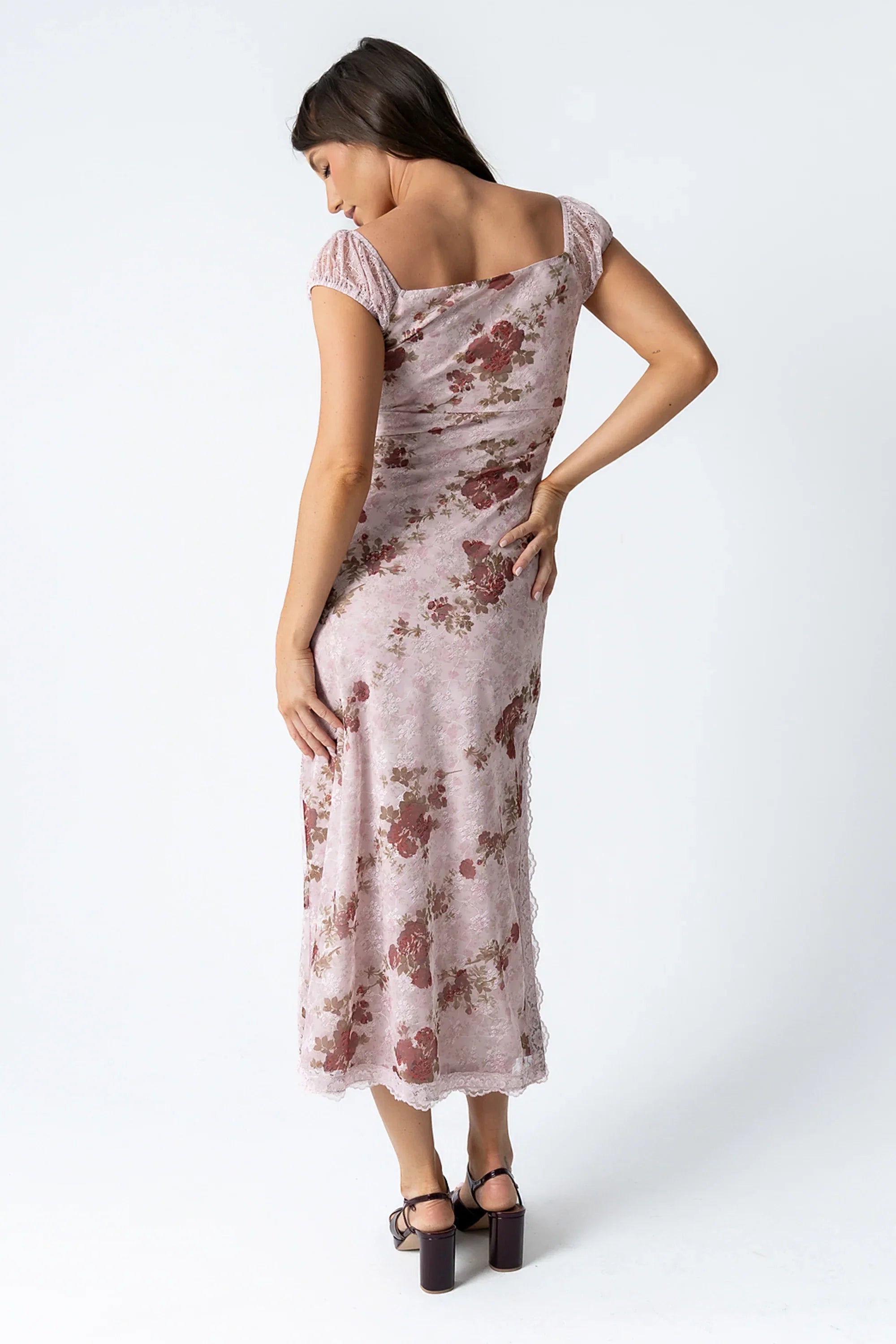 Nancie Floral Mesh Maxi Dress