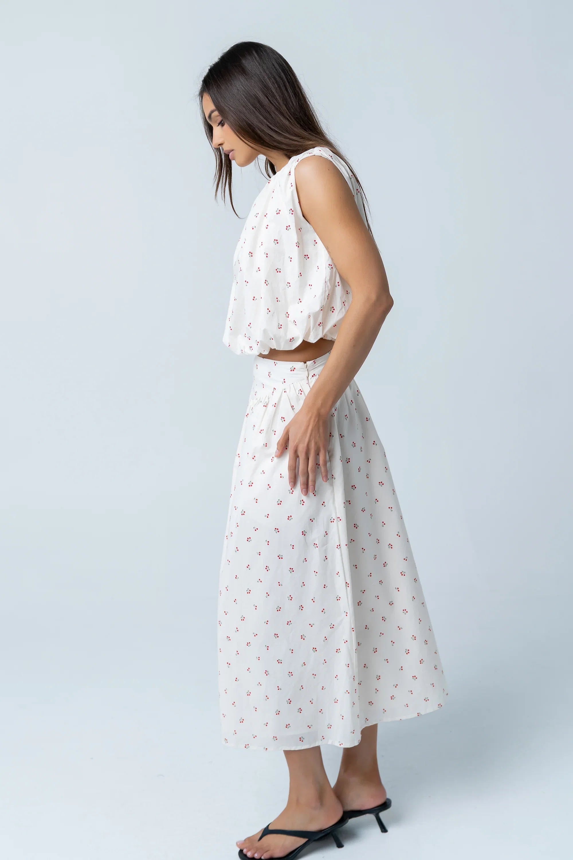 Tyla Cherry Sleeveless Blouse