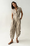 Maggie Striped Parachute Jumpsuit