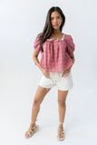 Briana Plaid Blouse