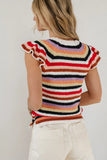 Lexi Sweater Top in Striped FINAL SALE