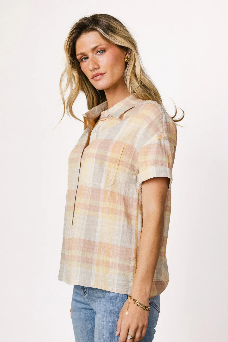 Whimsy Plaid Button Up FINAL SALE