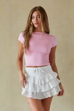 Remi Tiered Ruffle Mini Skort