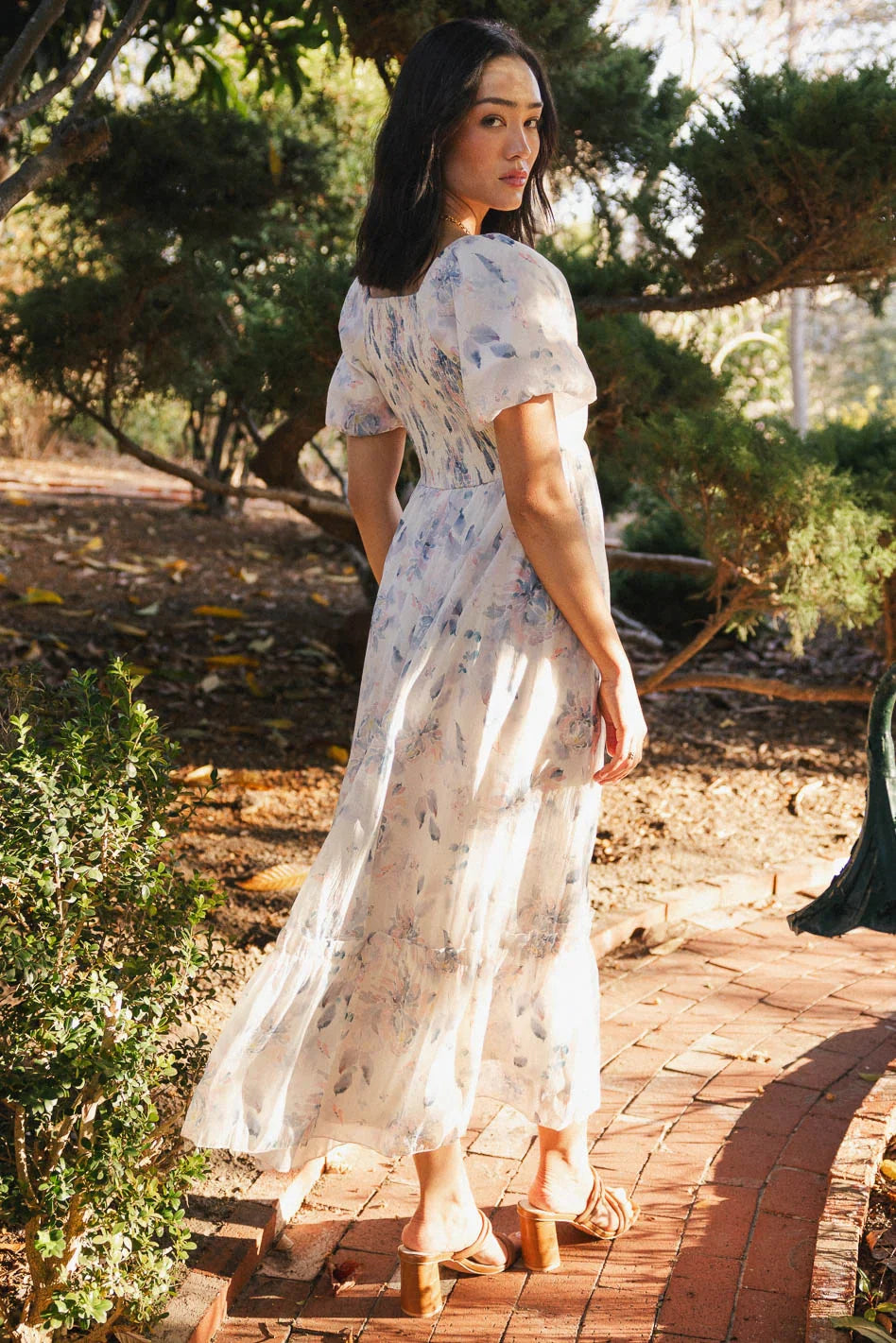 Kendry Floral Maxi Dress in Blue FINAL SALE