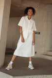 Mallory Textured Skirt in White FINAL SALE