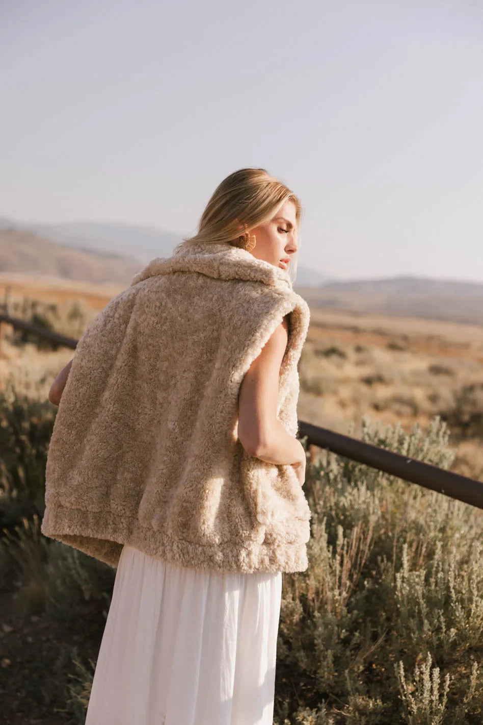 Melodie Sherpa Fleece Vest FINAL SALE