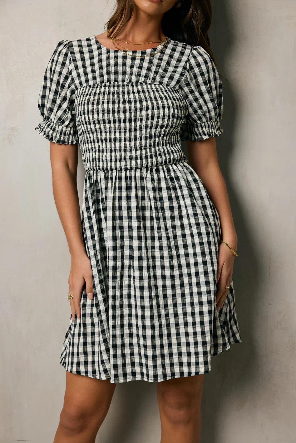 Shailee Smocked Mini Dress FINAL SALE