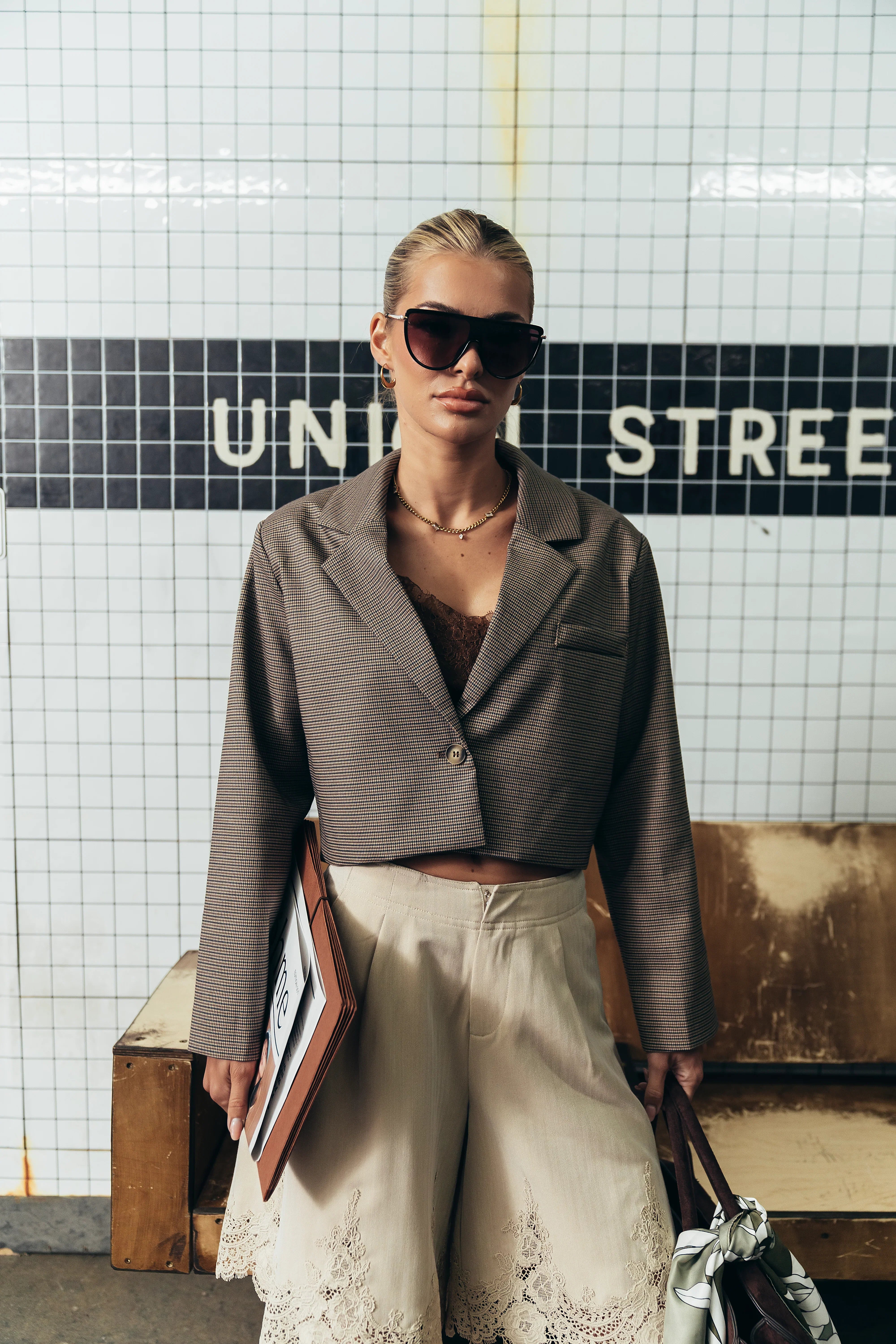 Crystal Cropped Blazer