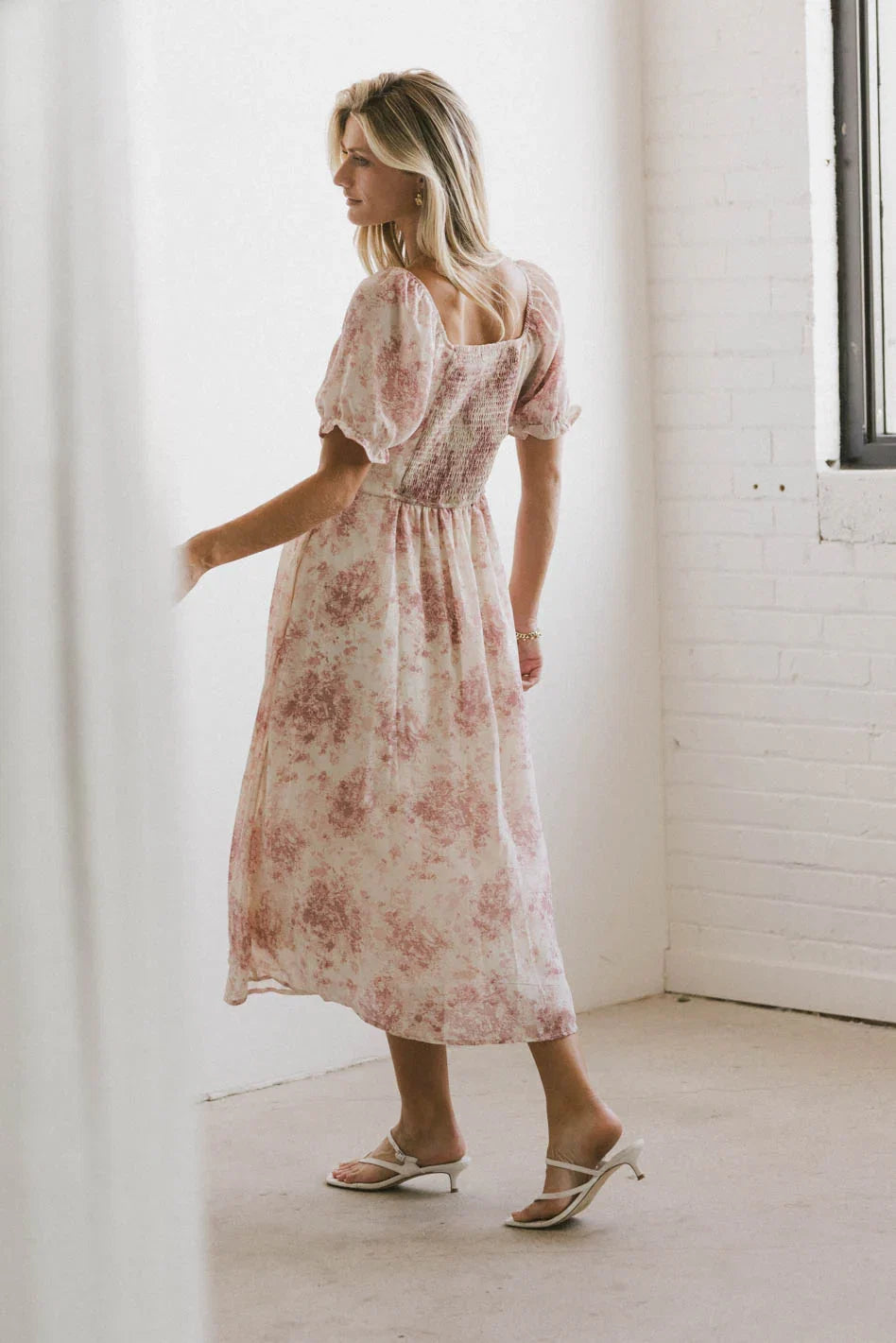 Janie Waist Tie Midi Dress FINAL SALE