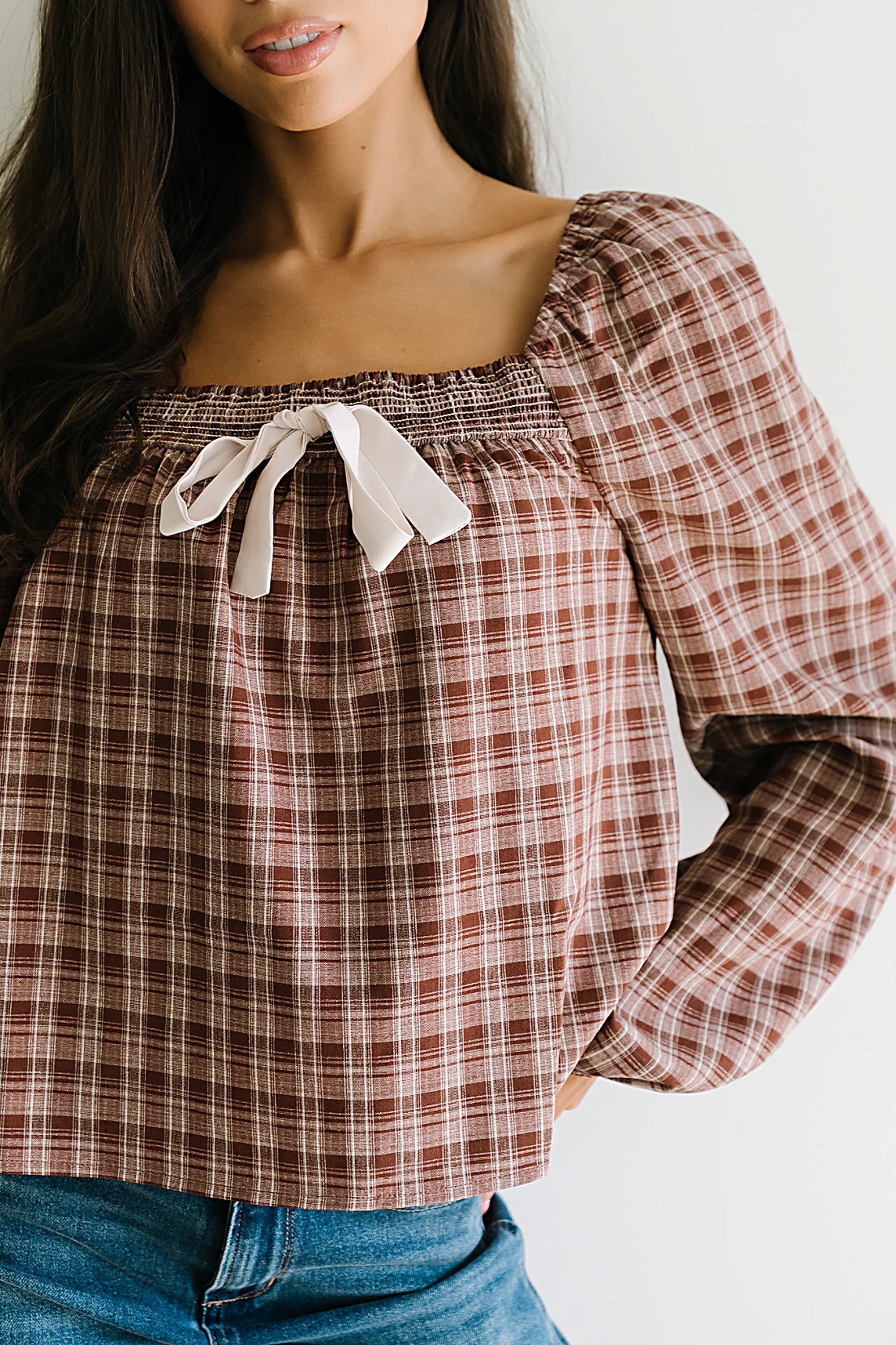 Jemma Plaid Blouse FINAL SALE