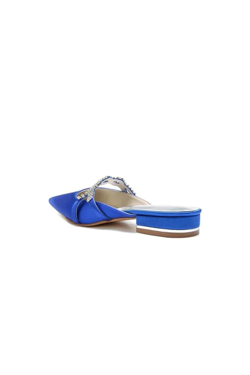 Glitter Crystal Embellished Kitten Sandals