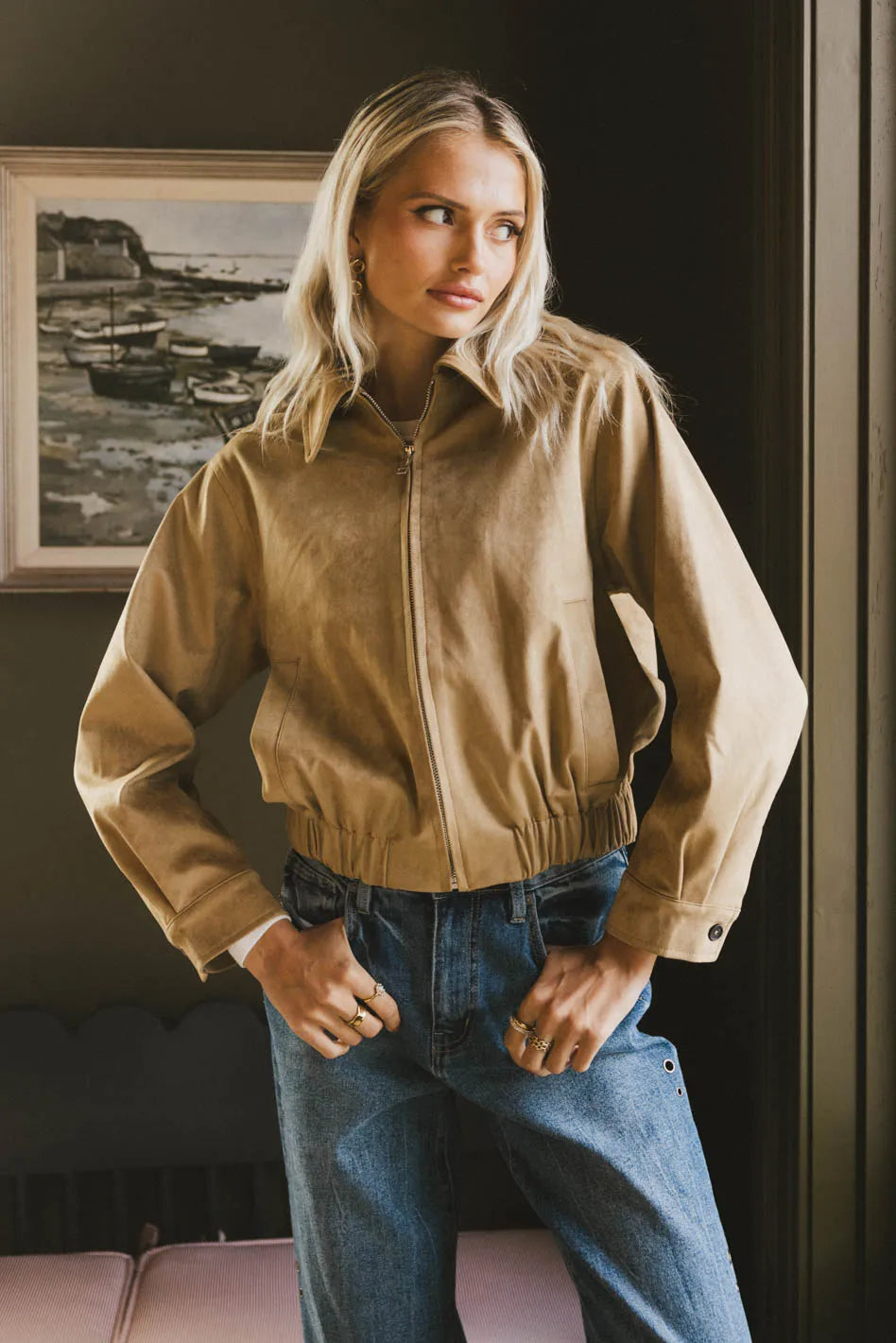 Myli Faux Suede Jacket FINAL SALE