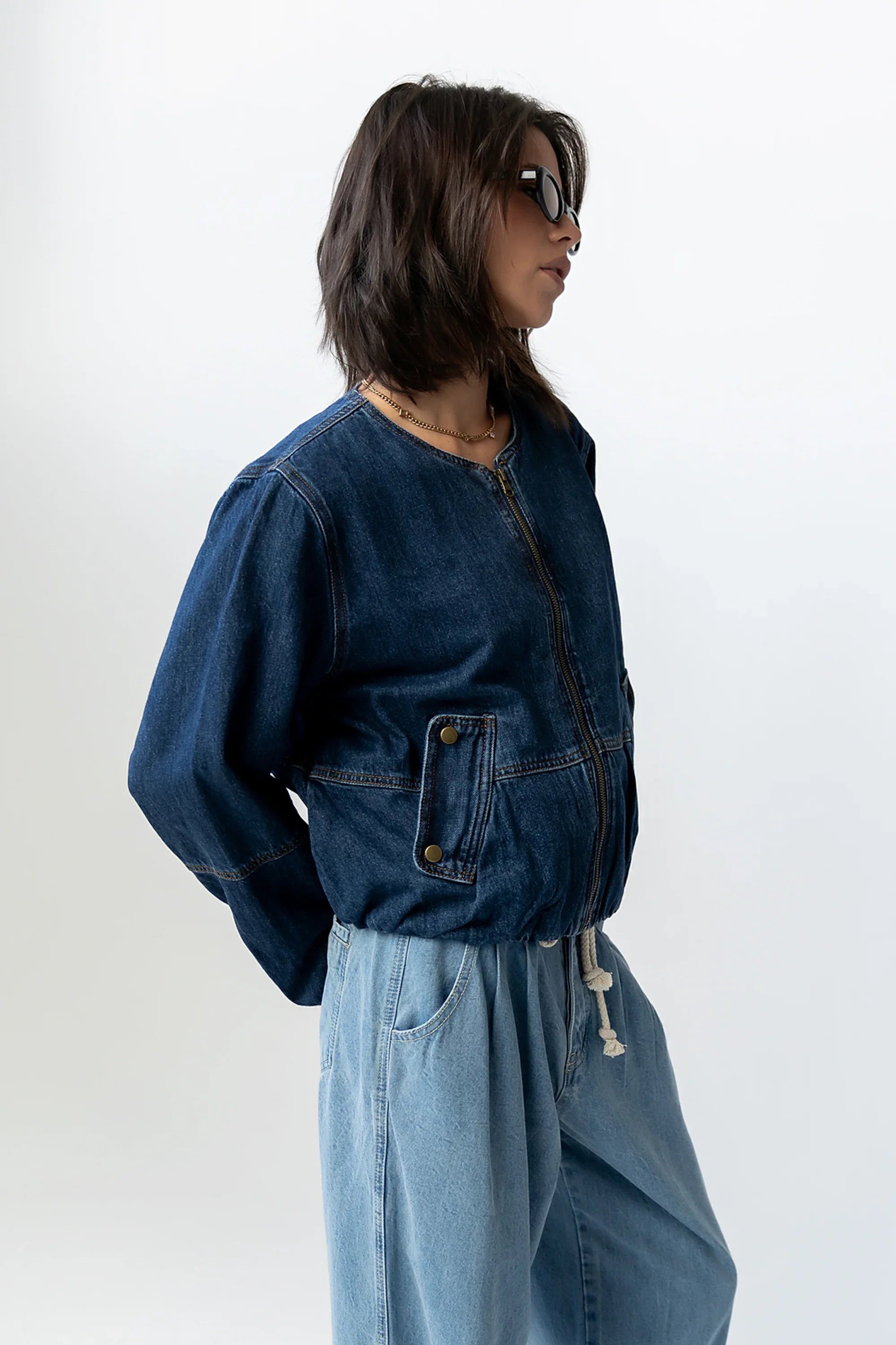 Maggie Denim Bubble Jacket FINAL SALE
