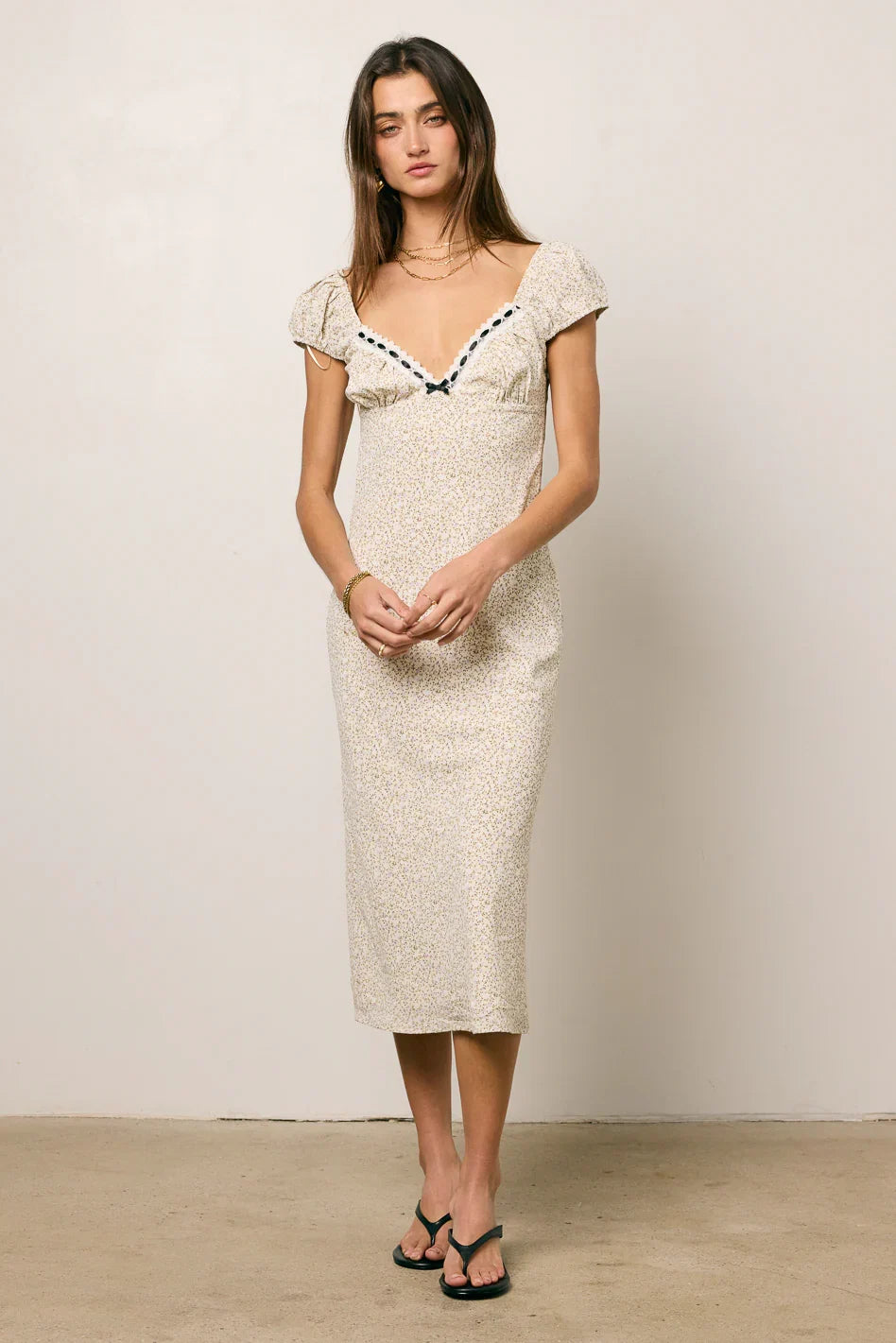 Elena Floral Midi Dress FINAL SALE