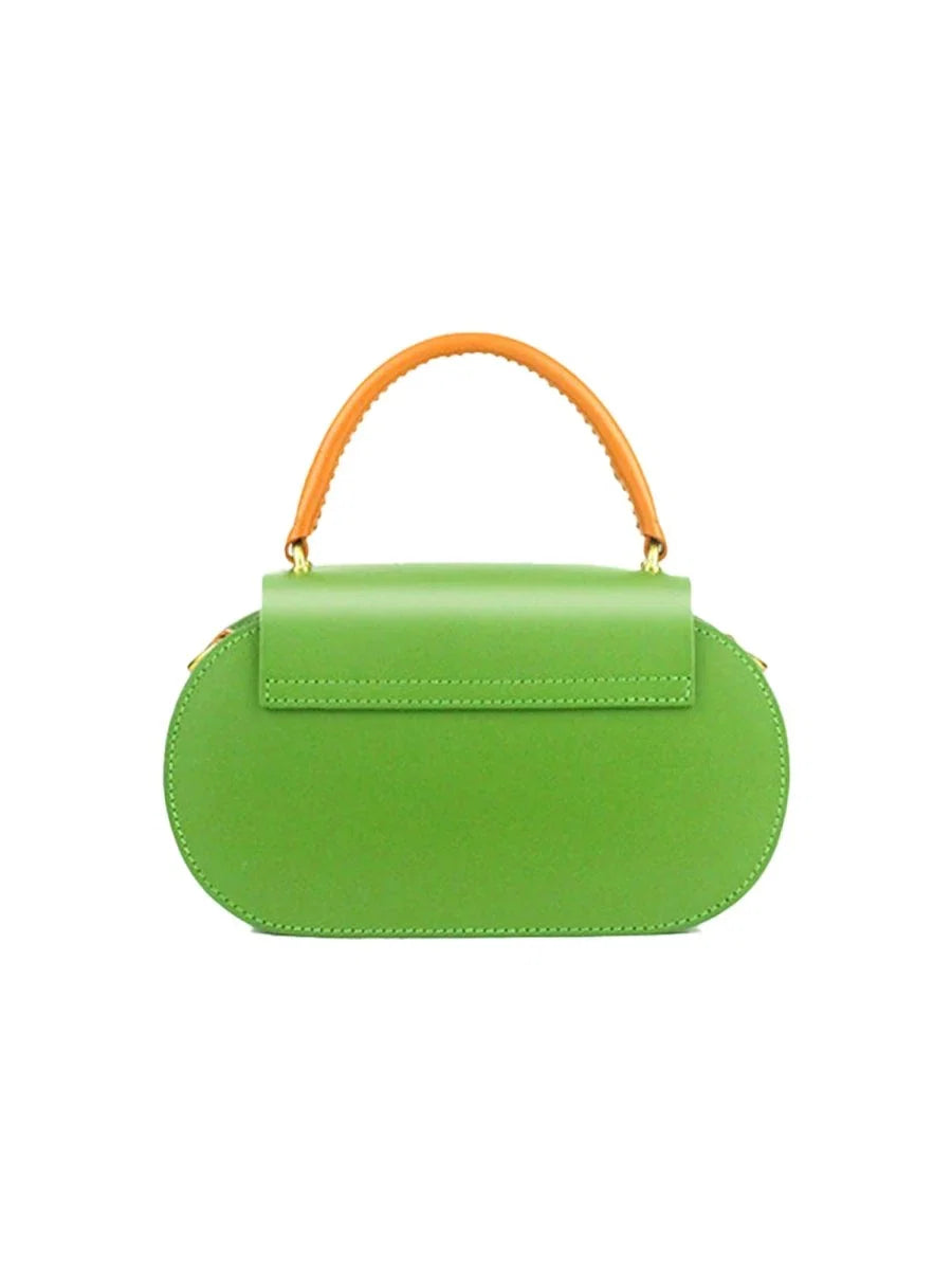 Womens Mini Flap Genuine Leather Clutch Bags with Crossbody Strap