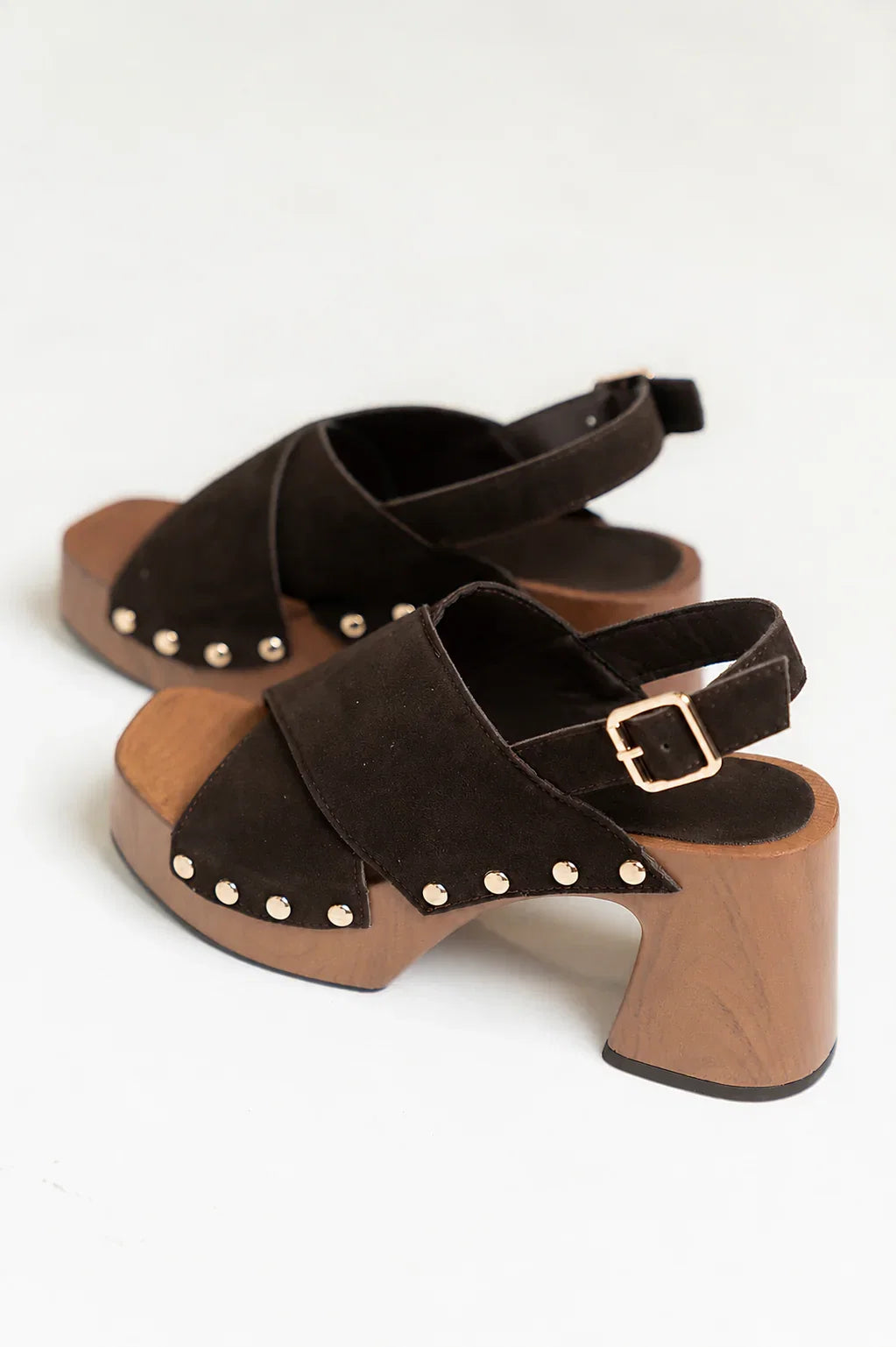 Pamela Block Heels in Brown