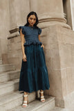 Carey Maxi Dress in Teal FINAL SALE