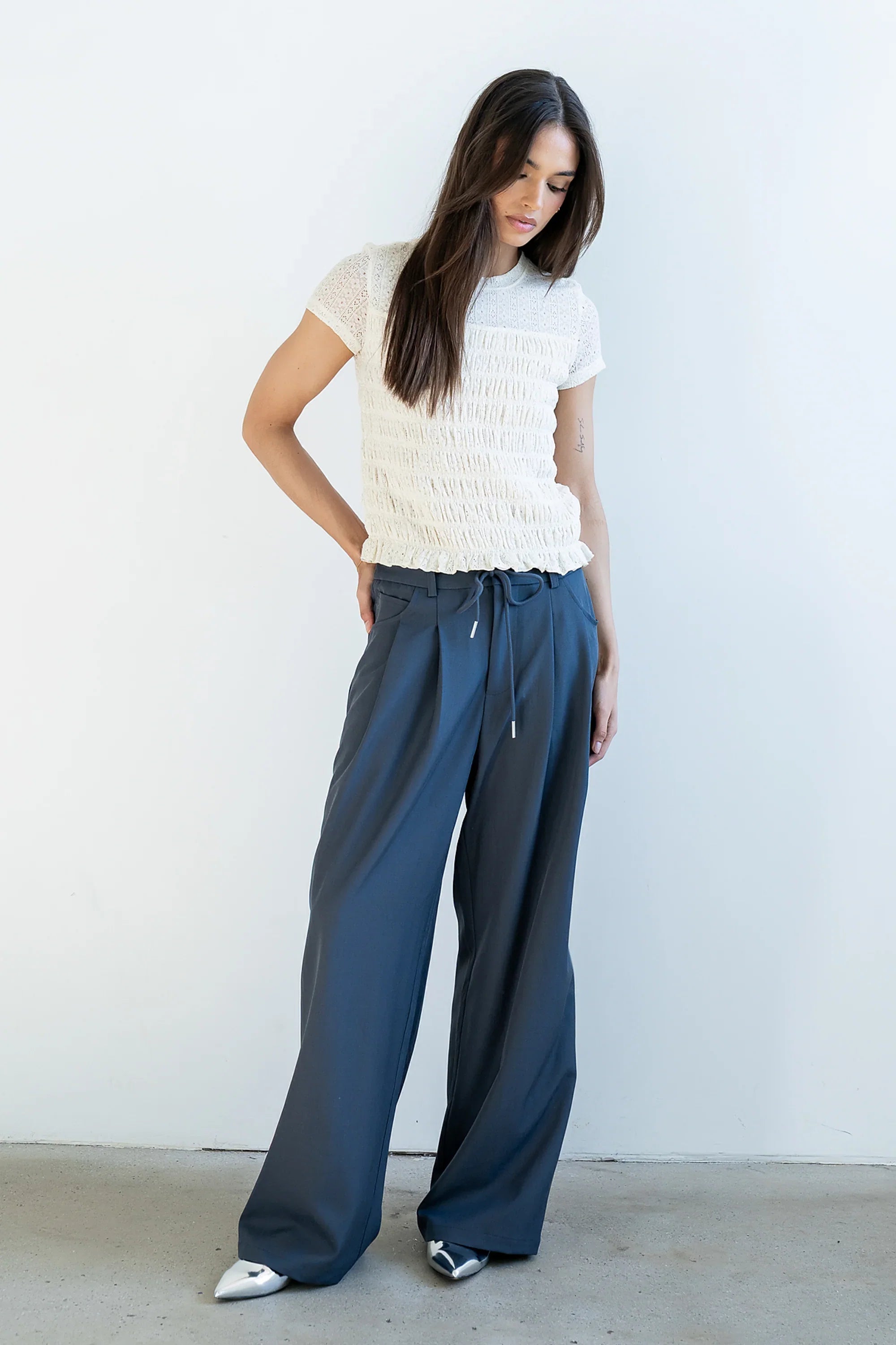Marko Lace Top in Cream