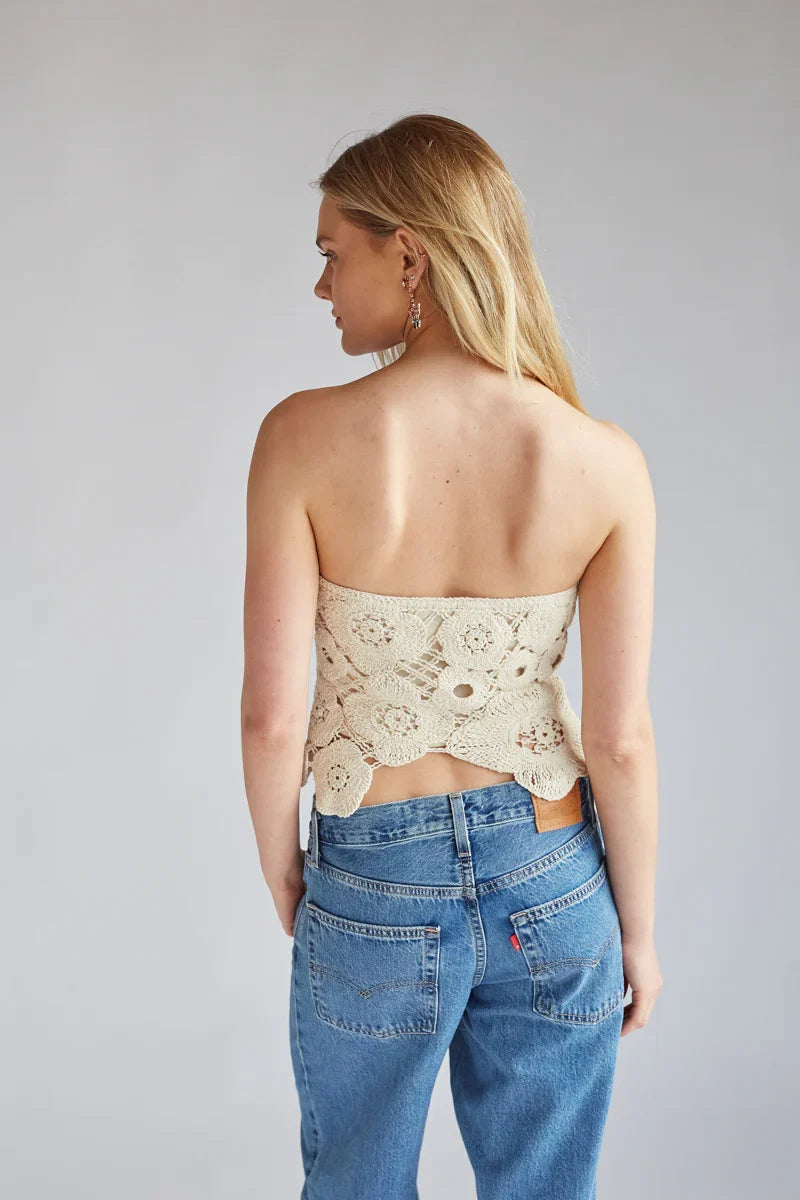 Sawyer Crochet Tube Top