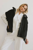Johanna Sherpa Vest in Black FINAL SALE